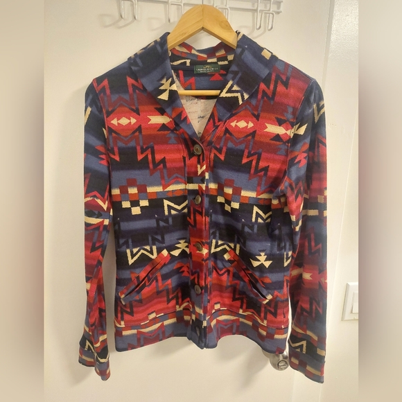 Colorful Geometric Patterned Jacket - Picture 1 of 5